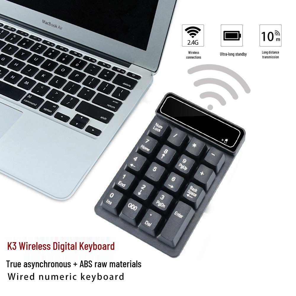 Suspended Wired Mini Keyboard with Mechanical Green Axis for Laptop Cashiers