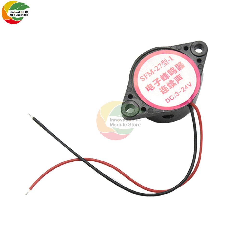 Electronic Buzzer SFM-27 Model DC6 DC3-24V Continuous Audible Alarm Electronic Buzzer Arduino Van Intermittent Continuous Buzzer