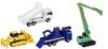 Takara Tomy Tomica Construction Vehicle Set 5 Miniature Car Toy Ages 3 Up Compliant Safety Standards Certified ST Mark.