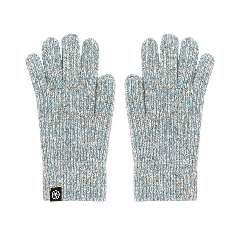 Winter Fingerlose Strickhandschuhe Herren Outdoor Reit- Skihandschuhe Herren Mehrfarbige Thermohandschuhe Damen
