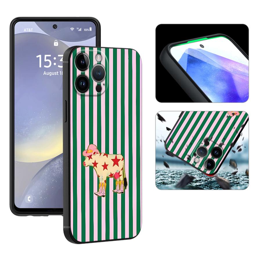 Phone Case for Apple iPhone 17 Pro Max Air 13 11 17e 14 XR XS MAX 15 Pro 7 8 16 12 Funda Phone Cover Creative Cartoon Animals