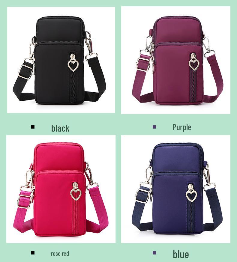 Women's Crossbody Phone Bag - 2023 Korean Canvas Shoulder Bag, Casual Small Square Wristlet & Neck Pouch