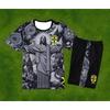 Set Streetwear per Adulti e Bambini Brasile Cristo Redentore T-shirt a Maniche Corte Pantaloncini Tuta da Calcio Estiva