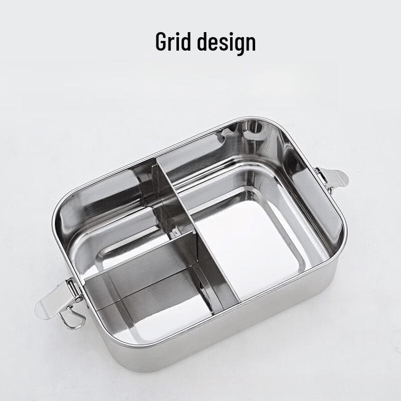 304 Stainless Steel Square Portable Lunch Box