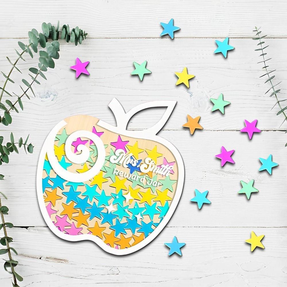 Heart Positive Behavior Rewards Jar Wooden Classroom Reward Jar With Tokens  Girls