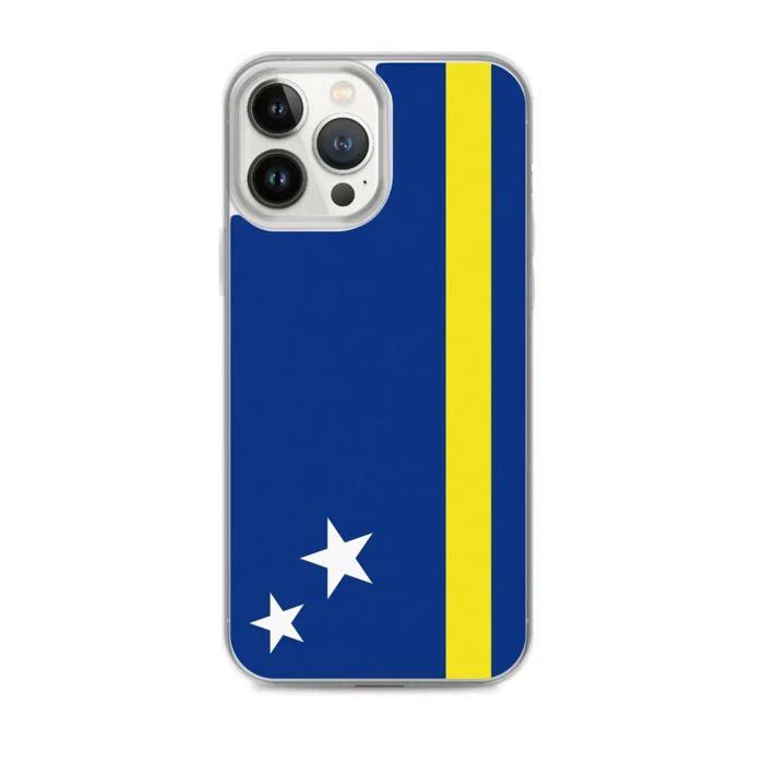 Custodia per iPhone - Drapeau Curaçao - iPhone 13 Pro Max - Souple - Multicolore - Verticale