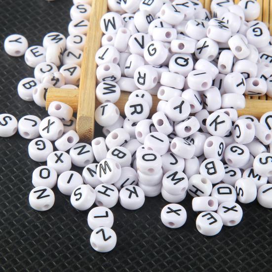 100Pcs English Alphabet Letter Beads DIY Bracelet Necklace Jewelry Accessories
