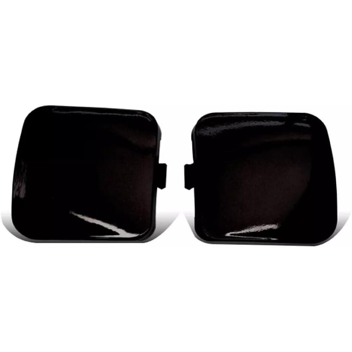 2 шт. Правая + Левая сторона Передний бампер Крышка буксировочного крюка для Toyota RAV4 2009 2010 2011 2012 Серебристый чёрный