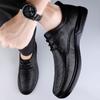 Luxury Brand Lace-up Leather Loafers Business Formal Men's Shoes Thick-soled Comfortable Soft-soled Casual Shoes High-quality