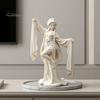 Chinese Style Dancing Girl Ornament 3D Printed Ancient Dancer Ornament, Elegant Flowing Water Sleeve Figurine, Fine Traditional Oriental Aesthetic