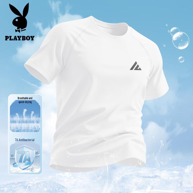 Playboy Men s 2026 Quick-Dry Loose-Fit Sports T-Shirt M
