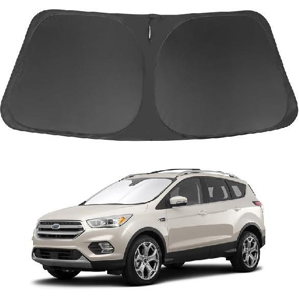 TINGLU Sun Shade For Tesla Model X Tesla X 2016-2024 2025 Accessories Windshield Sun Shade Window Shade UV Rays Protection Sun Visor Cover With
