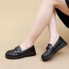 Soft-soled lightweight medium shoes autumn new women's shoes one-pedal shoes comfortable leather shoes women