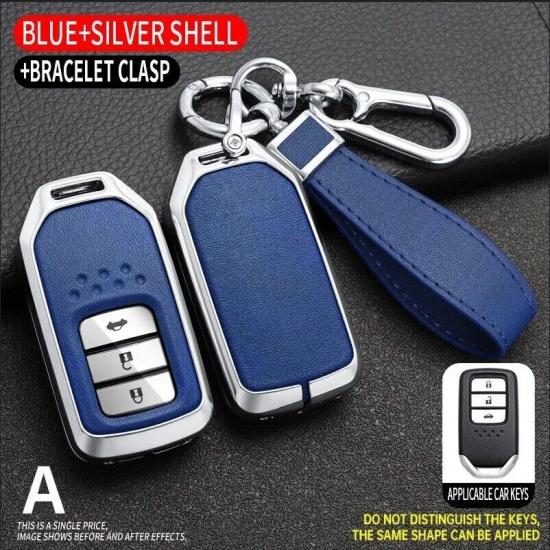 Zinc Alloy TPU Car Key Fob Case Cover For Honda Civic Accord CR-V HR-V Fit Pilot