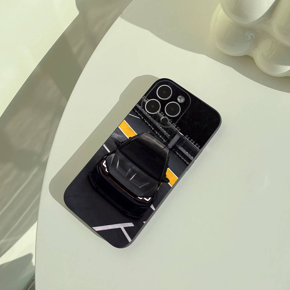 Car -G-Golf R 7 GTI Phone Case For iPhone 17,16,15,14,13,12,11 Pro Max,16/15/14Plus,XS Soft Black Cover