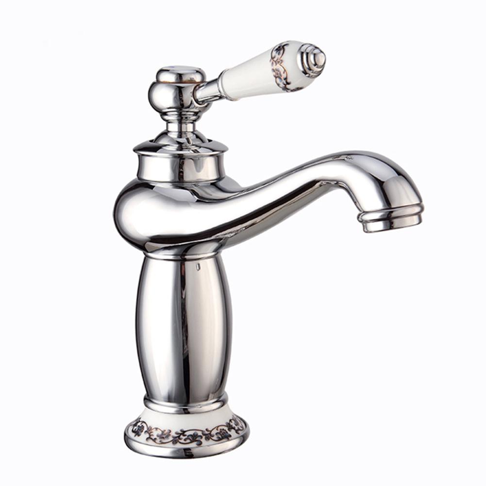 Copper Chroming Water Faucet Cold & Hot Water Tap Lifting-type Tap for Kichen Bathroom Supplies chroming#1