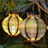 Solar Powered LED Outdoor Lights Aluminum Hanging Lamps with Handle for Garden Table Patio Path Waterproof IP65 Decorative