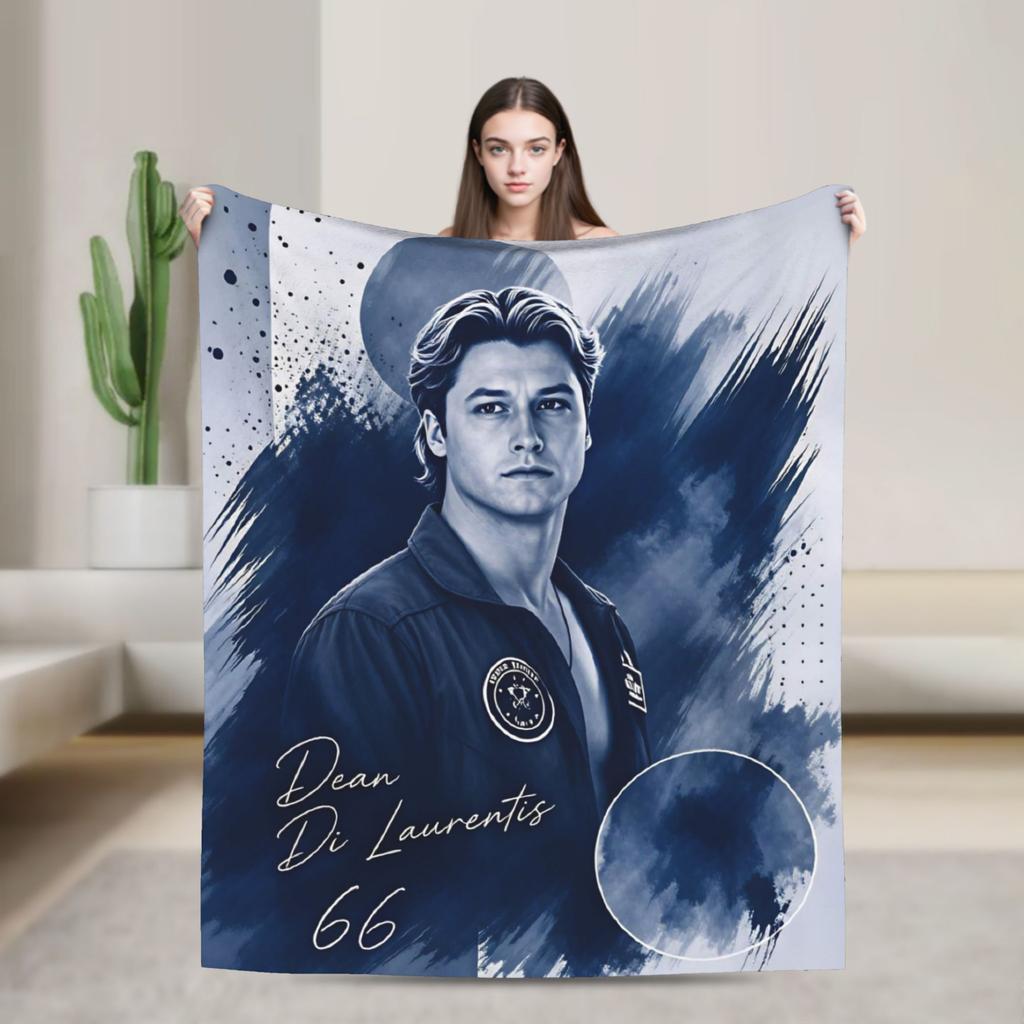 Dean Di Laurentis Off Campus Poster Warm Comfy Blanket For Sofa Home Print Throw Blanket Spring Plane Travel Flannel Bedspread