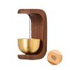 Jijijing Entry Doorbell, Magnetic Hanging Bell, Solid Wood Metal Wind Chime, Crisp Sound Door Chime for Home Shop Studio Doors Decoration