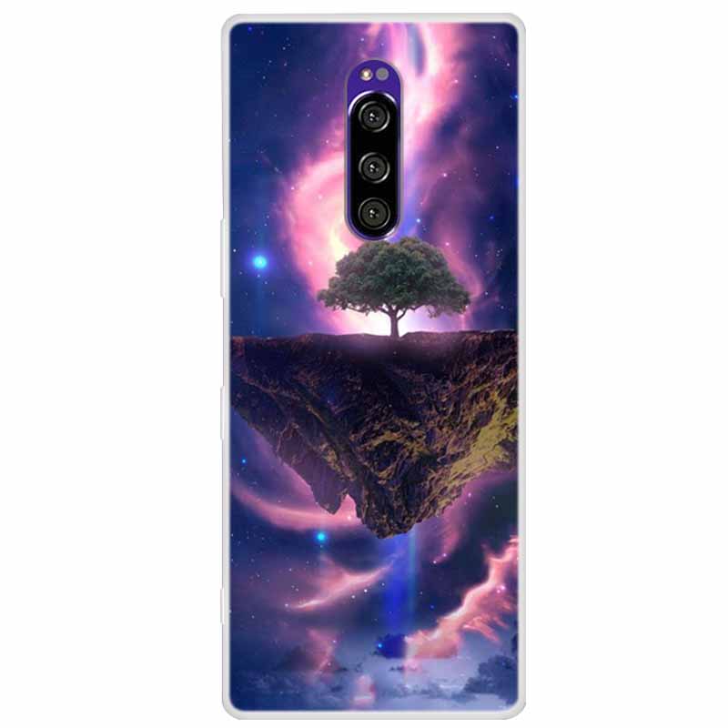 For Sony Xperia 1 Case Luxury Animals Transparent Cover for Sony Xperia1 XZ4 SO-03L SOV40 J8110 J9150 J8170 Phone Shells Covers