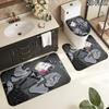 3Pcs Flannel Toilet Mat Set Mtdmr Puzzles Smg4 Bathroom Rug Bath Carpet Non Slip Home Decor