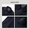 EMZ Men's Cashmere Blend Business Casual Overcoat