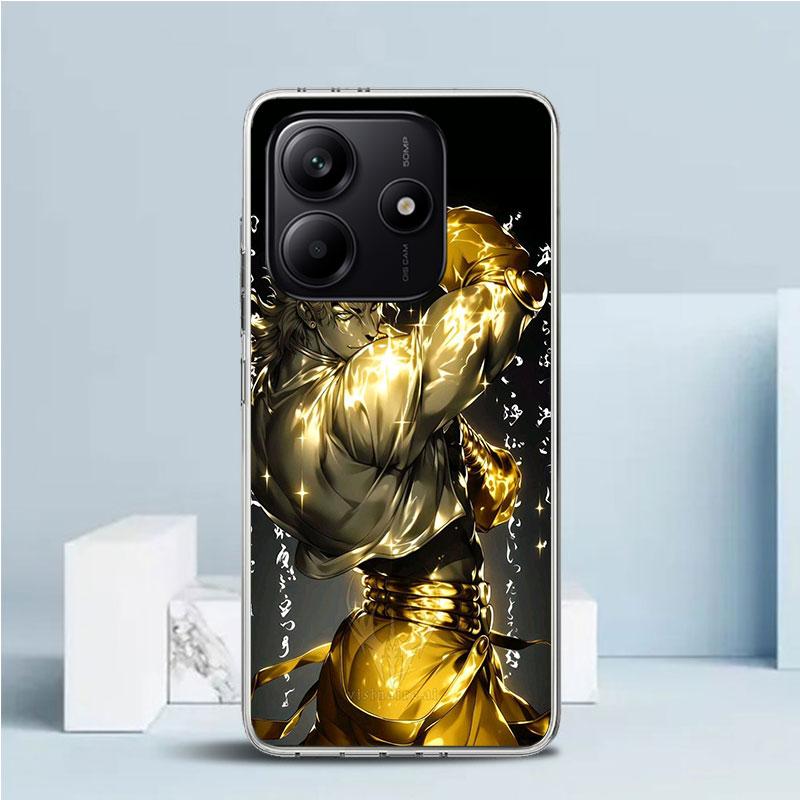 JoJo Adventure Dio Diego Brando Měkký kryt pro telefon Xiaomi Redmi Note 15 14 13 12 Pro Plus 14S 11S 11T 11E 10S 10 4G Vzor
