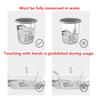 2200W 220V Immersion Bucket Water Heater Stainless Steel Heating Element Tool