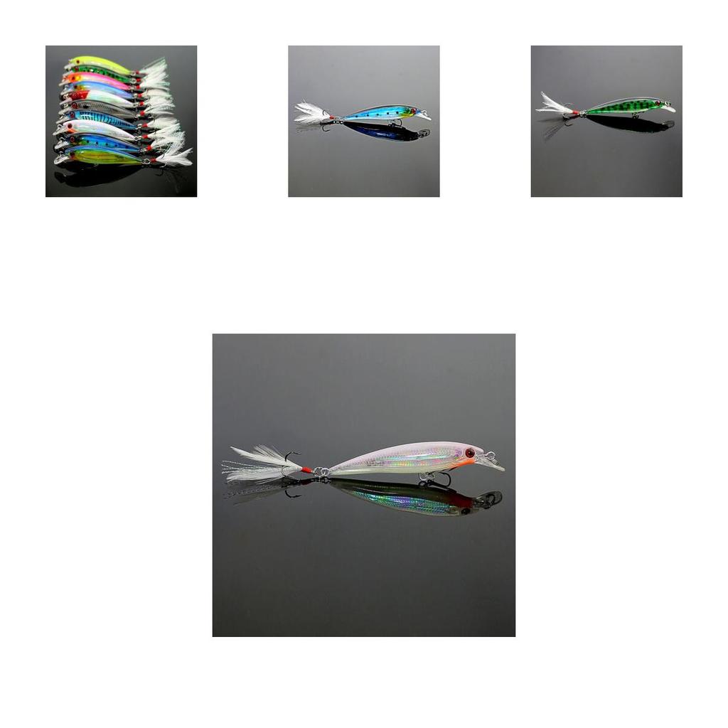 Premium Minnow Fishing Lures With 3d Eyes And Durable Plastic For Bass Fishing