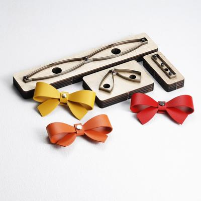 Simple Style Bow Leather Cutting Dies DIY  Cutter Knife Leather Keychain Making Mold Die Leather Craftwork Punching Die