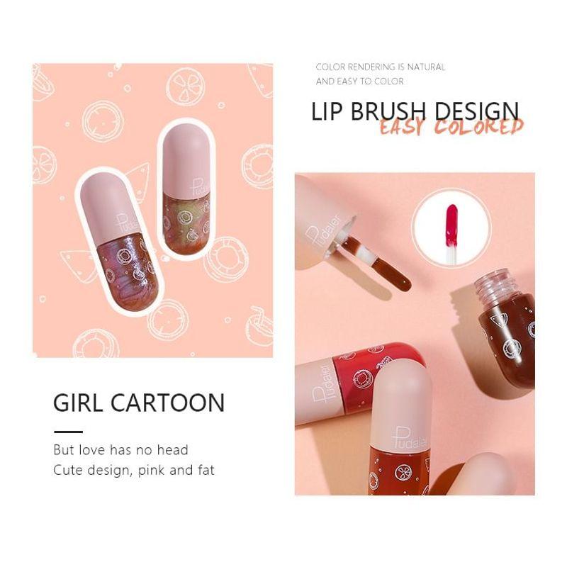 Pudaier - Mini Kapsel Feuchter Liquid Lippenstift - 17 Farben