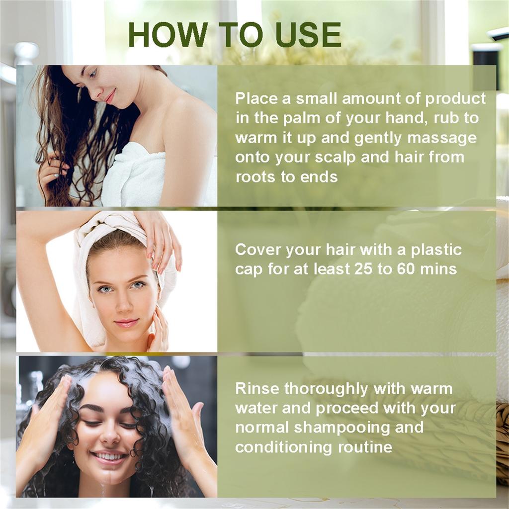 Hair Care Serum Nourishes Hair Care, Strengthens And Restores Oily