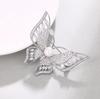 Fashion Delicate Rhinestone Butterfly Brooches for Women Clothing Coat Jewelry Accessories Gifts