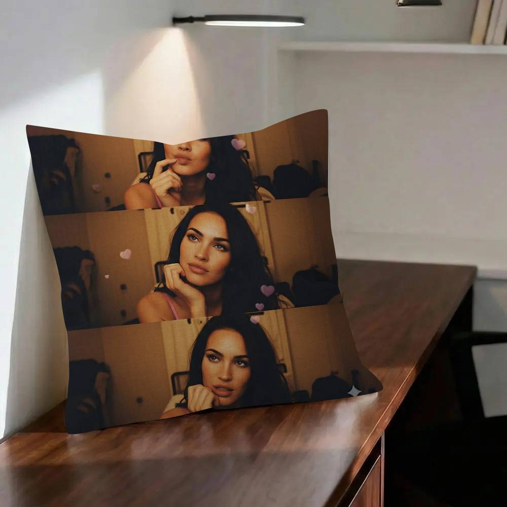 MMegan FFox Actor Classic Personalized picture text home decorative pillows Household Gifts xcm