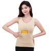 Women Fall Winter Thermal Vest Thickened Plush Sleeveless V Neck Seamless Slim Fit Pullover Soft Elastic Bottoming Underwear Tank Top Underwear