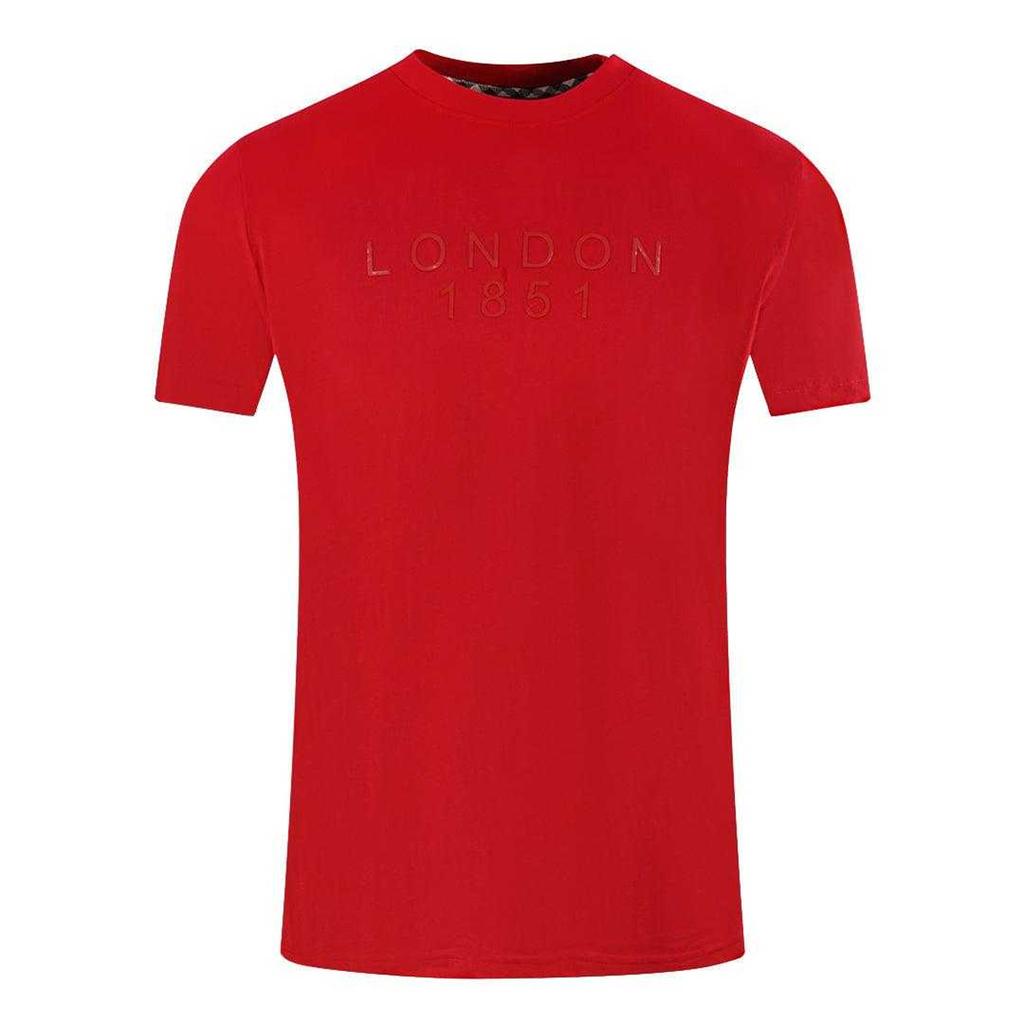 Aquascutum Mens London 1851 Logo Taped T-Shirt