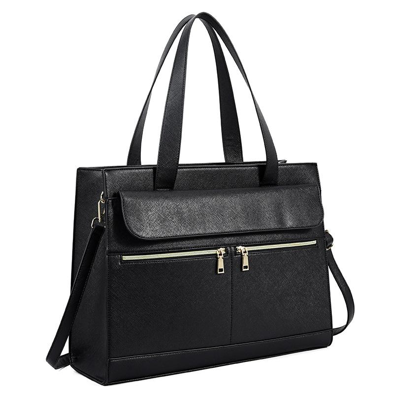 

Large Capacity Laptop Tote Bag Travel Work Briefcase Shoulder Crossbody чёрный