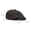 Beret Men's Autumn Winter Thick Warm Twill Retro Forward Cap British Cap Paintsman's Cap