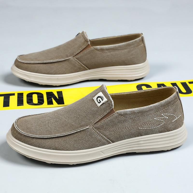 Men's shoes summer new one-pedal old Beijing cloth shoes breathable and non-smelly feet dad shoes versatile comfortable casual shoes