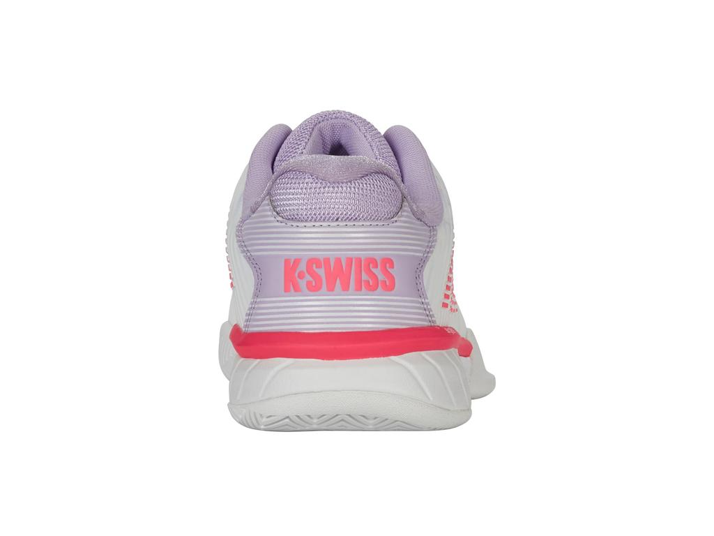 Dunlop Hypercort Express 2 Tennis Size KS96613182WP K-SWISS Women's Shoes, All-Court Model, 25SS, White/Purple, 25.0cm,
