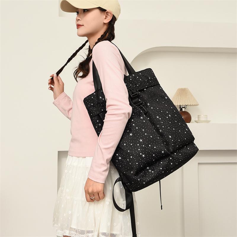 Sternenrucksack Damen Leichter Rucksack Multifunktionale Umhängetasche