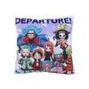 1pc Officially Licensed One Piece Square Pillow - Straw Hat Crew Sofa Cushion, Ultra-Soft Short Plush, Comfortable Anime Gift.
