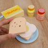 Wooden Kitchen Pretend Play Toy Simulation Wooden Toaster Machine Baby Early Learning Educational Toys