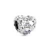 Día de la Madre Margarita Corazón Plata de Ley 925 Charm para Hombre Charm 791155C01