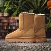 Shenbaolai Women's Sheepskin Lined Snow Boots
