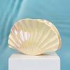 Hair Clip Gradient Color Hollow Design Shell Shape Hair Claw Plastic Resin Material Strong Grip Back Head Hair Claw