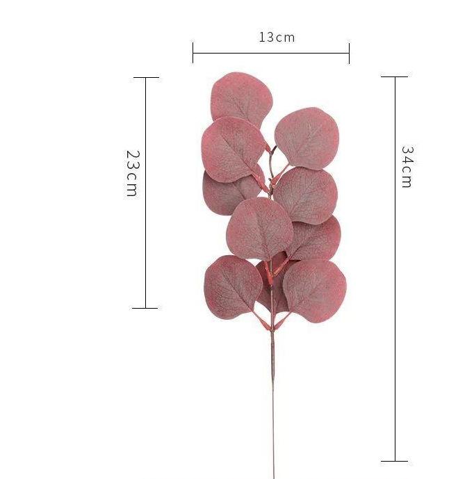 

Indoor Simulation of Eucalyptus Large Leaf Decorations Decorative Ornaments Photography Atmosphere Props Background DIY Scenery 3pcs