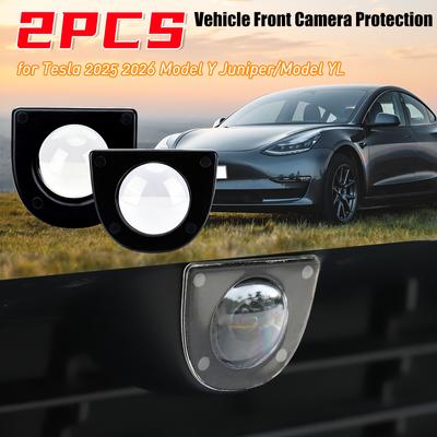 Front Camera Protection for 2025 Tesla Model Y Juniper Car Accessories for Model Y L Lens Guard Anti Collision Waterproof Interior Mirrors 6