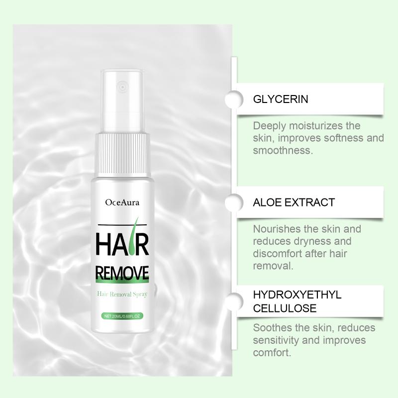 Body Depilatory Spray for Men and Women Gentle Nourishing Moisturizing Soft Skin Quick Hair Removal Home Use