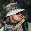 Letní klobouk typu bucket hat pro muže Rybářská čepice Rybářská venkovní sluneční clona Široký okraj Opalovací krém Jízda na kole Turistika Opalovací krém Sluneční klobouk